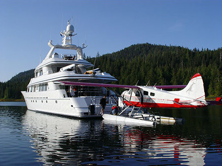 Island Wings can take you to your private yacht or you can charter the plane to take you somewhere else.