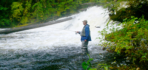 Island Wings fishing tour from Ketchikan, souteast Alaska by floatplane.